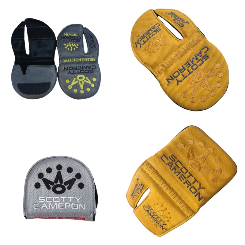 Titleist Golf Scotty Cameron Phantom X Round RH Yellow/Grey Headcover的图片