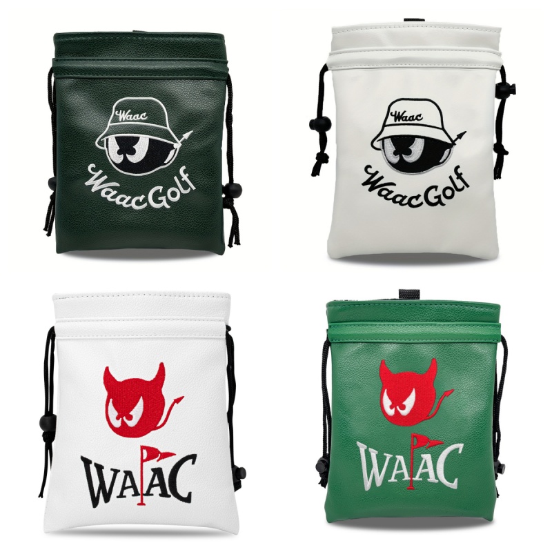 Bild von The classic black little Devil drawstring travel GOLF bag set and golf club bag accessories are selling well