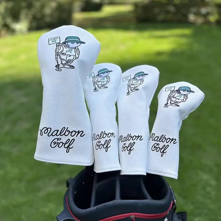 Bild von 	Malbon Golf Club Headcovers Driver Fairway Woods Hybrid Putter Head Covers #2643