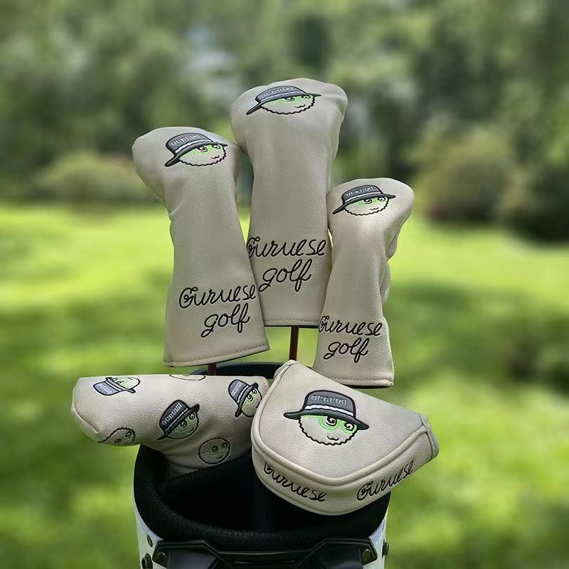 Bild von Malbon Golf Green Headcover 3pcs Set Driver Fairway UT Club Unique Design New #2647